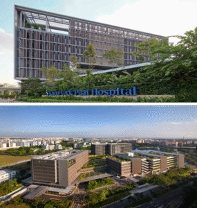 شکل 5.نمایی از ساختمان Khoo Teck Puat Hospital (KTPH)